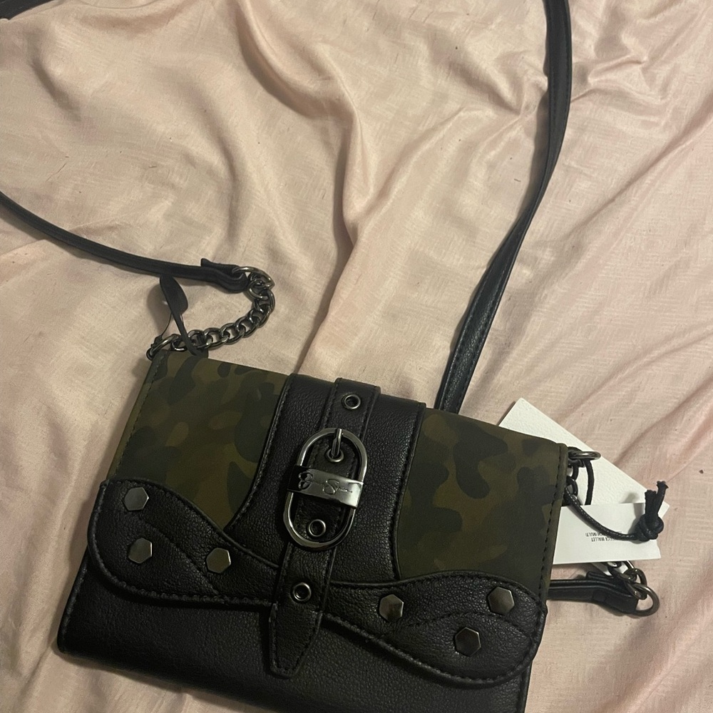 Stylish Black and Camouflage Women's  Bag